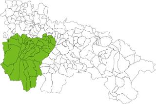 Zona amparada DOP Nuez de Pedroso