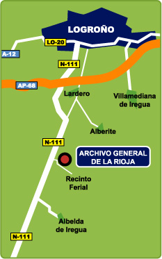 mapa de localización del archivo