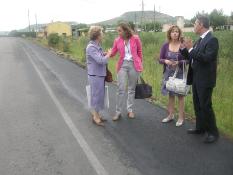 Burgos y Gamarra visitando las obras