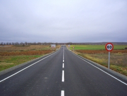 Estado de la carretera LR-381 tras la ejecución de la obra