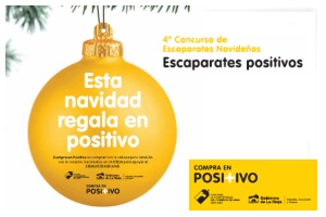 Logo Concurso Navideño Escaparates Positivos