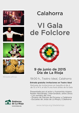 Cartel de la Gala del Folclore de La Rioja