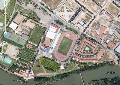 Foto Adarraga Google Maps, Instalaciones CTD Adarraga junto al Ebro y junto a las Norias Norte de la Ciudad de Logroño. Este enlace se abrirá en una ventana nueva