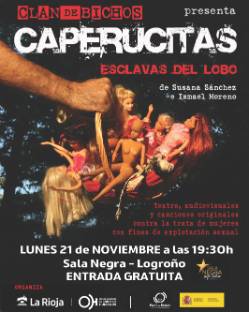 Carteles caperucitas SALA NEGRA