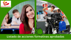 Listado de acciones formativas aprobadas para jóvenes