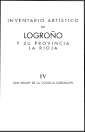 Inventario artístico de Logroño. Tomo IV (85x132)