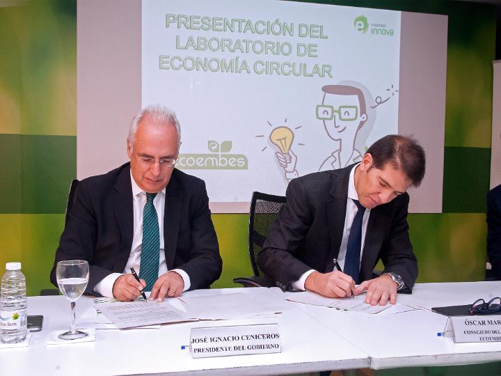 El Gobierno riojano presta su apoyo a Ecoembes para poner en marcha en Logroño un Laboratorio de Economía Circular de referencia europea