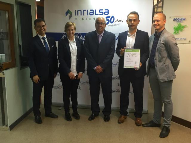 González Menorca ha participado en la entrega de la certificación Passivhaus Institut a la ventana “Ecoven Plus+” de la empresa riojana Inrialsa