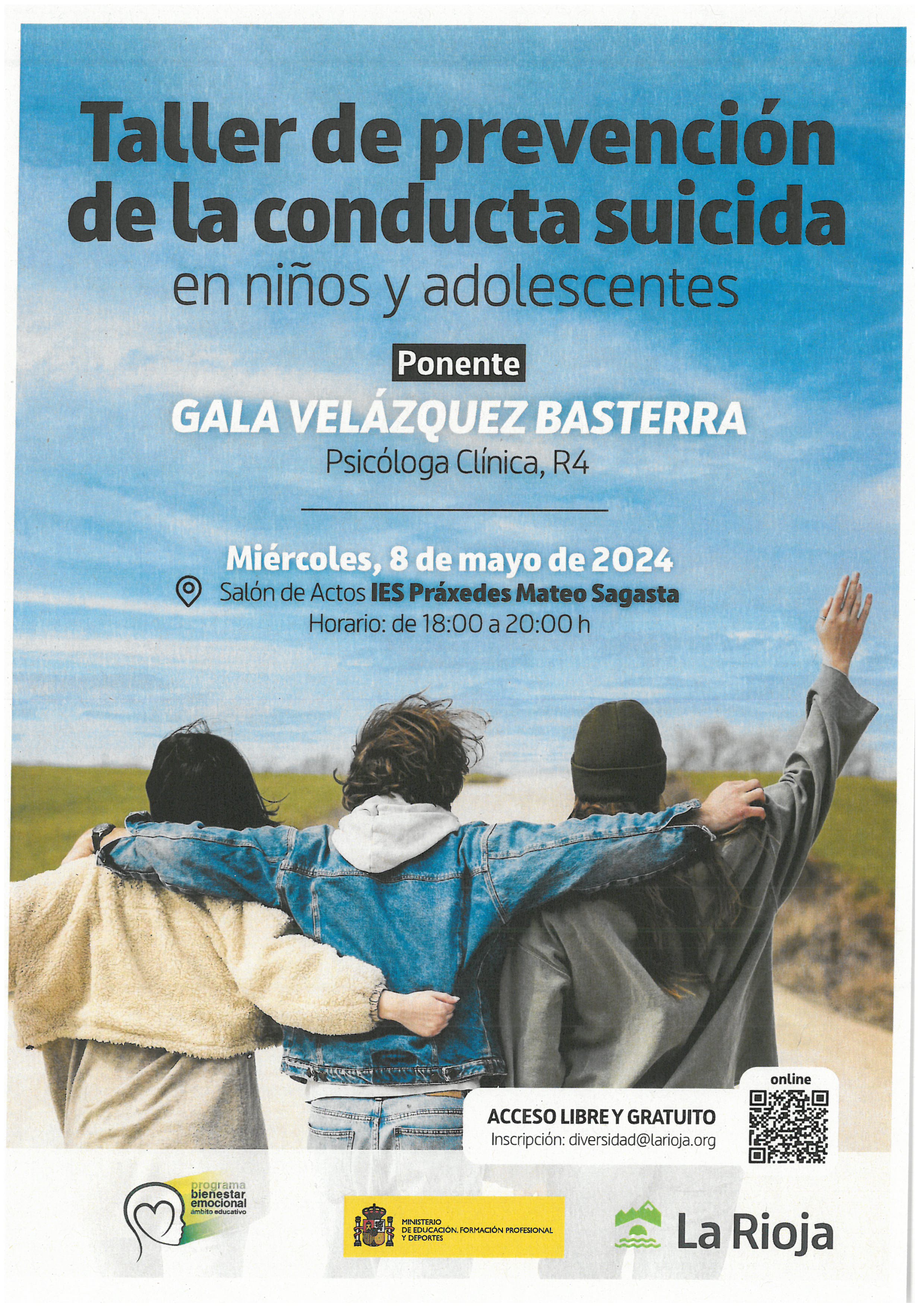 Taller de prevención de la conducta suicida en niños y adolescentes