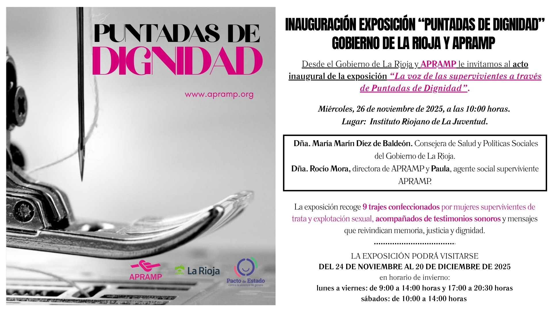 imagen inauguracion exposición APRAMP