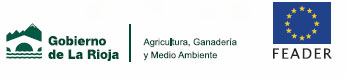 logo feader y Gobierno de La Rioja