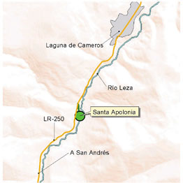 Mapa de localización de área recreativa. Este enlace se abrirá en una ventana nueva