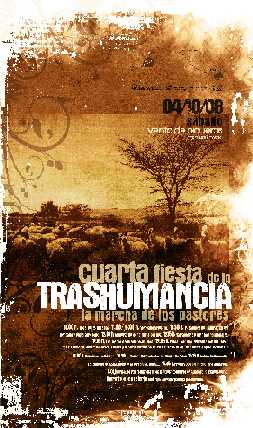 cartel de la IV fiesta de la trashumancia