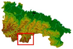 Situación del Parque Natural Sierra Cebollera en La Rioja