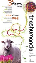 Cartel de la tercera fiesta de la trashumancia