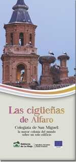 folleto las cigüeñas de Alfaro