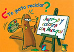 Portada comic para colorear reciclaje