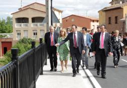 Sanz visita el puente