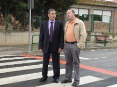Burgos con Sanz, alcalde de Cervera
