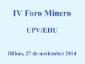 IV Foro Minero