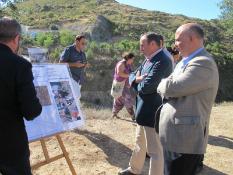 y Transportes, Víctor Garrido, tras las obras de mejora y ensanche que se acaban de llevar a cabo....