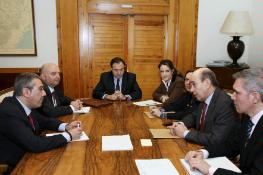 Encuentro institucional entre La Rioja y Aragón.